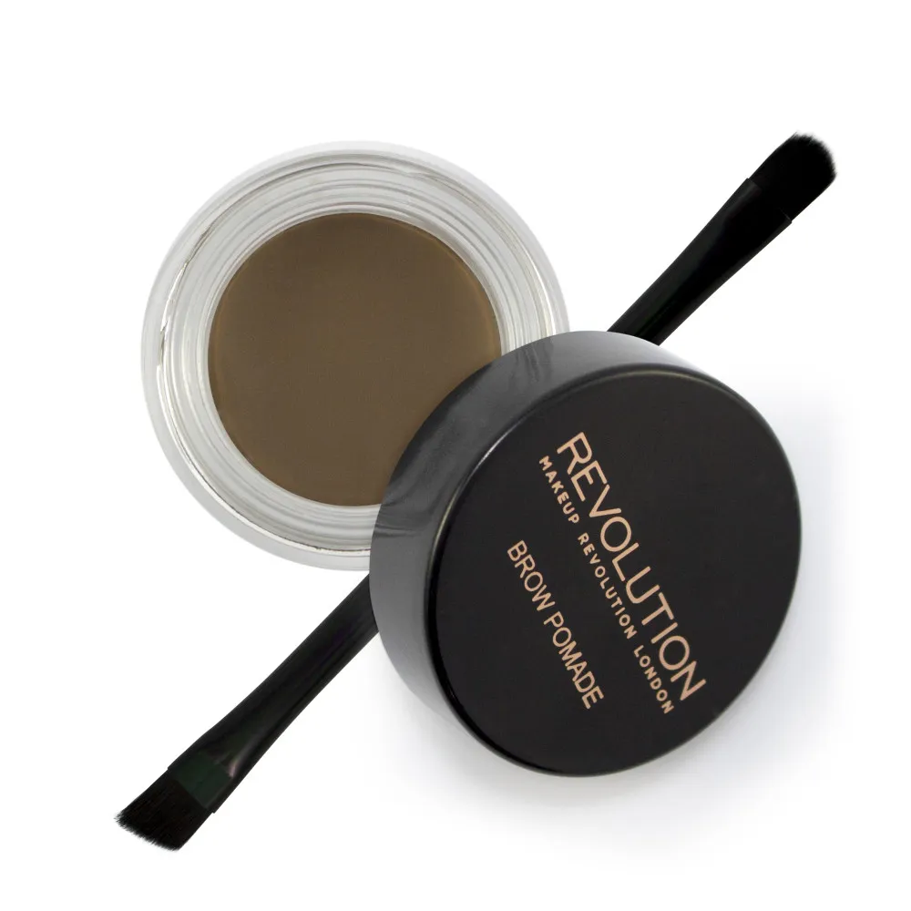 Revolution Brow Pomade szemöldök zselé ecsettel - Medium Brown