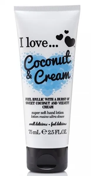 I Love…Cosmetics Hand Lotion Coconut & Cream kézkrém 75 ml 