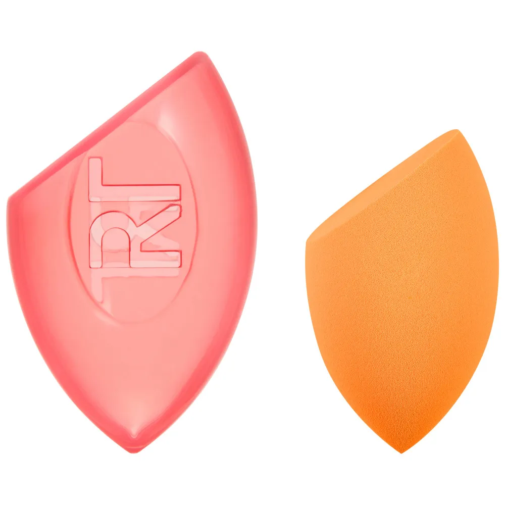 Real Techniques Miracle Complexion Sponge + Travel Sponge Case sminkszivacs és tok 1711