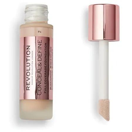 Revolution Conceal & Define Full Coverage Foundation folyékony alapozó - F4