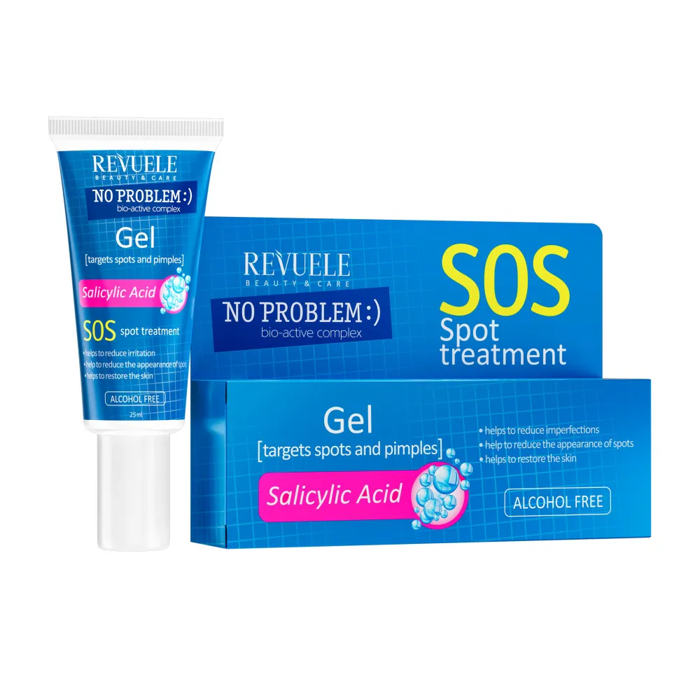 Revuele No Problem SOS Anti-Inflammation Spot Treatment Gel With Salicylic Acid SOS Gyulladáscsökkentő, Pattanáskezelő Gél szalicilsavval