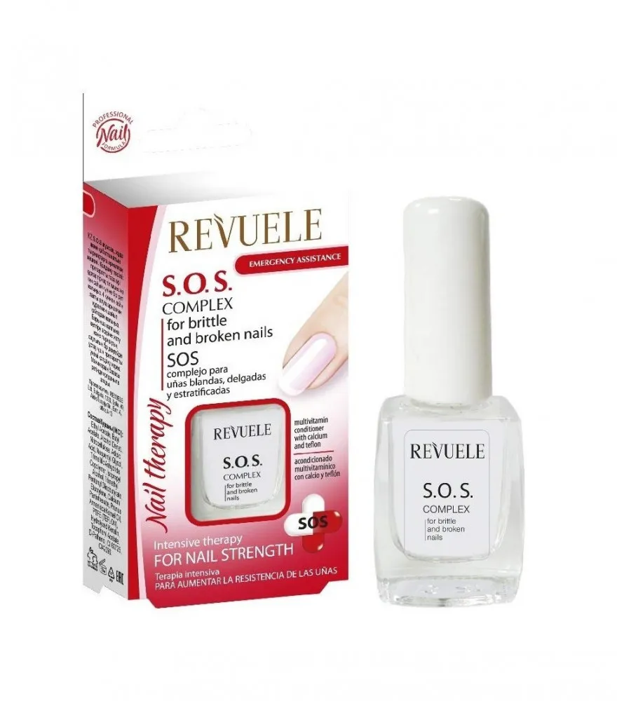 Revuele Nail Therapy S.O.S. Complex For Brittle & Broken Nails Komplex ápolás gyenge és töredező körmökre