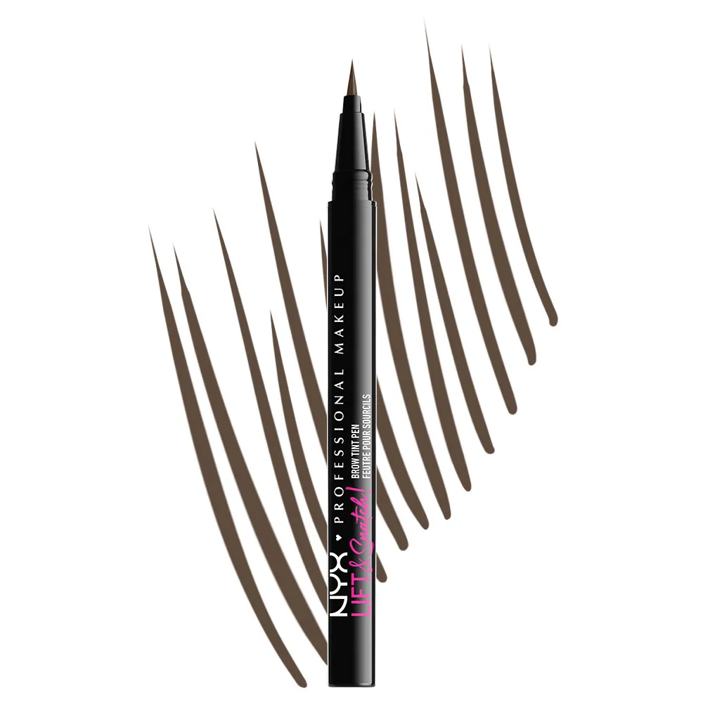 NYX Professional Makeup - szemöldök tus - Lift & Snatch! Brow Tint Pen - 06 Ash Brown (LAS06)