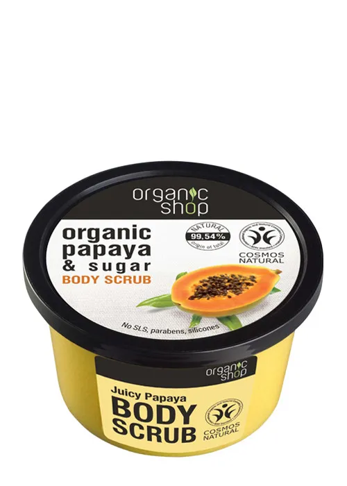 Organic Shop Body Scrub Juicy Papaya testradír (250 ml)