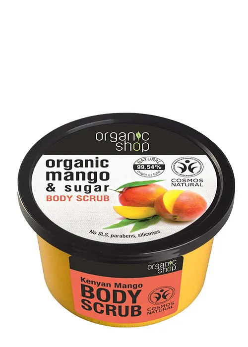 Organic Shop Body Scrub Kenyan Mango testradír (250 ml)