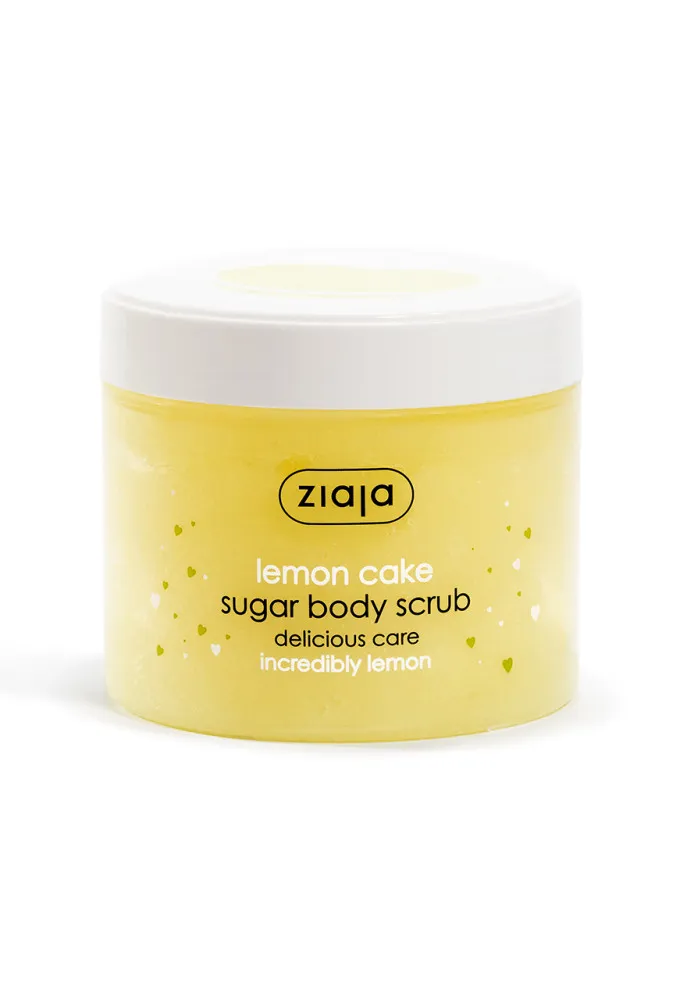 Ziaja Sugar Body Scrub bőrpuhító cukros peeling - Lemon Cake