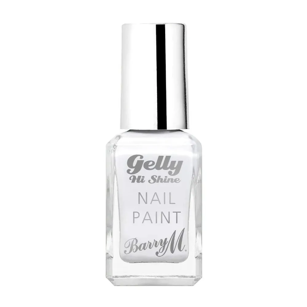 Barry M körömfesték - pamut fehér  Gelly Hi Shine Nail Paint -  Cotton White