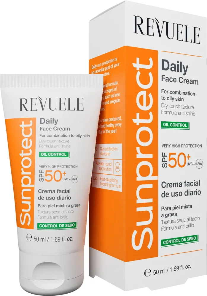 Revuele Sunprotect Daily Face Cream - Oil Control SPF 50+ hidratálókrém fényvédővel