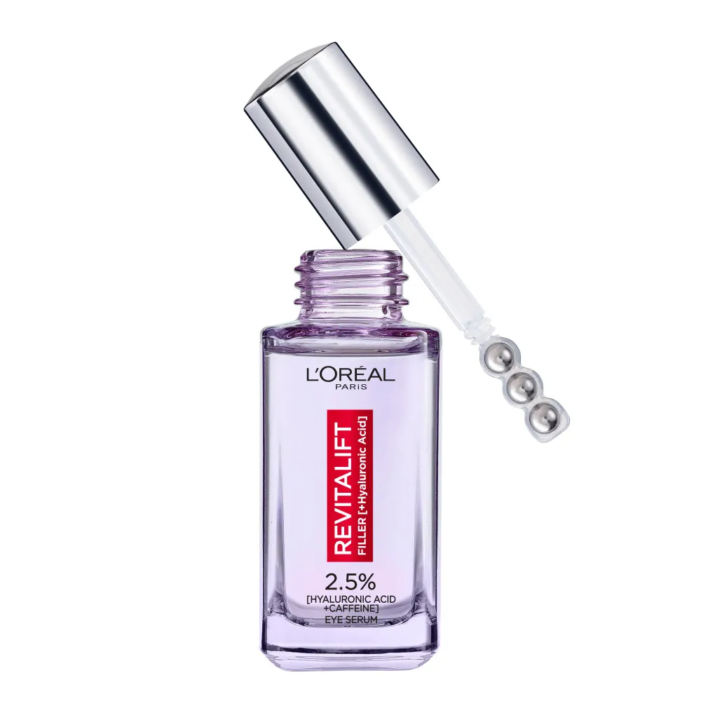 L’Oréal Paris Revitalift Filler Eye Serum élénkítő szemszérum hialuronsavval