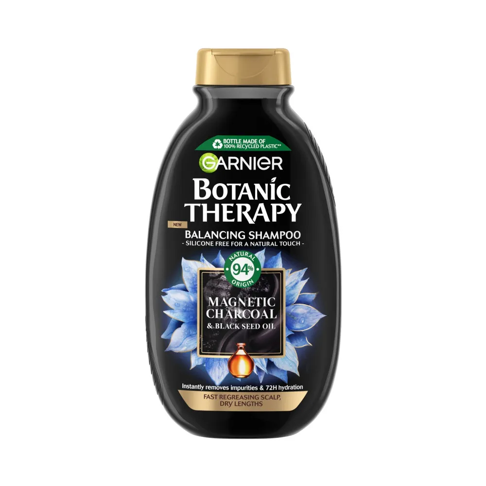 Garnier Botanic Therapy Magnetic Charcoal Shampoo (400ml) sampon zsíros fejbőrre és száraz hajvégekre