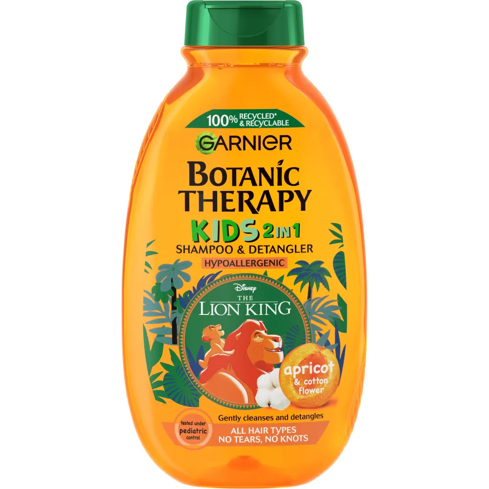 Garnier Botanic Therapy Kids 2in1 Shampoo 2 az egyben gyereksampon - Apricot (Lion King)