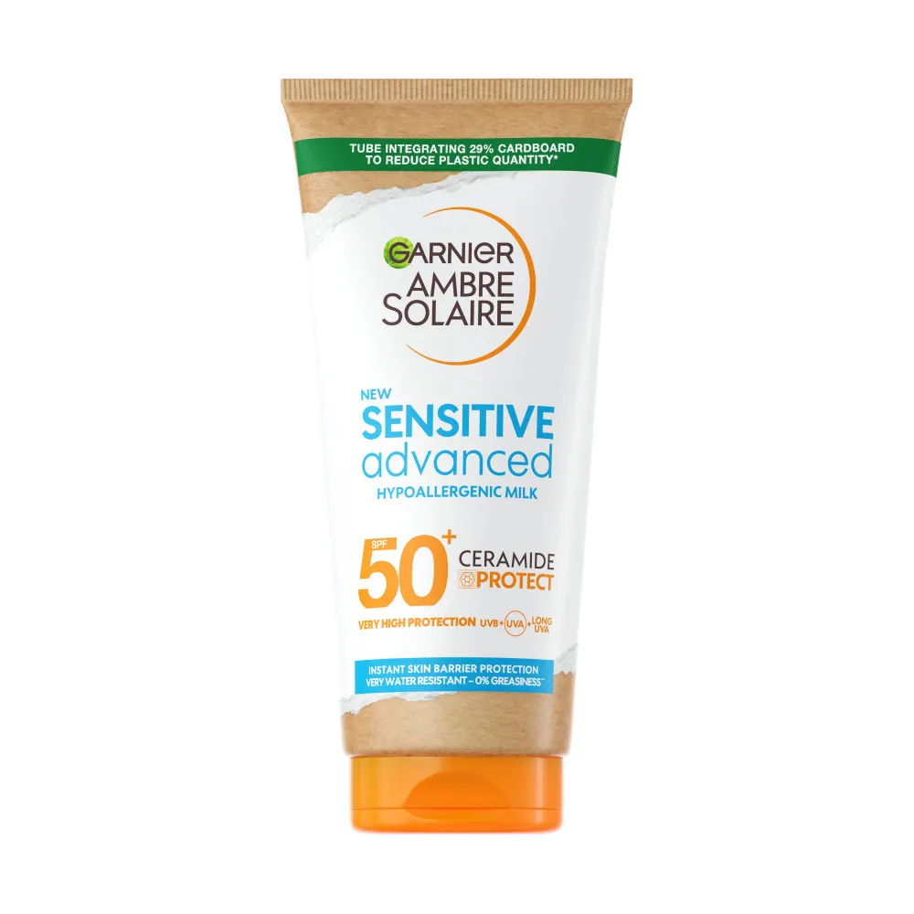 Garnier Ambre Solaire Sensitive Milk SPF50 napozótej érzékeny bőrre