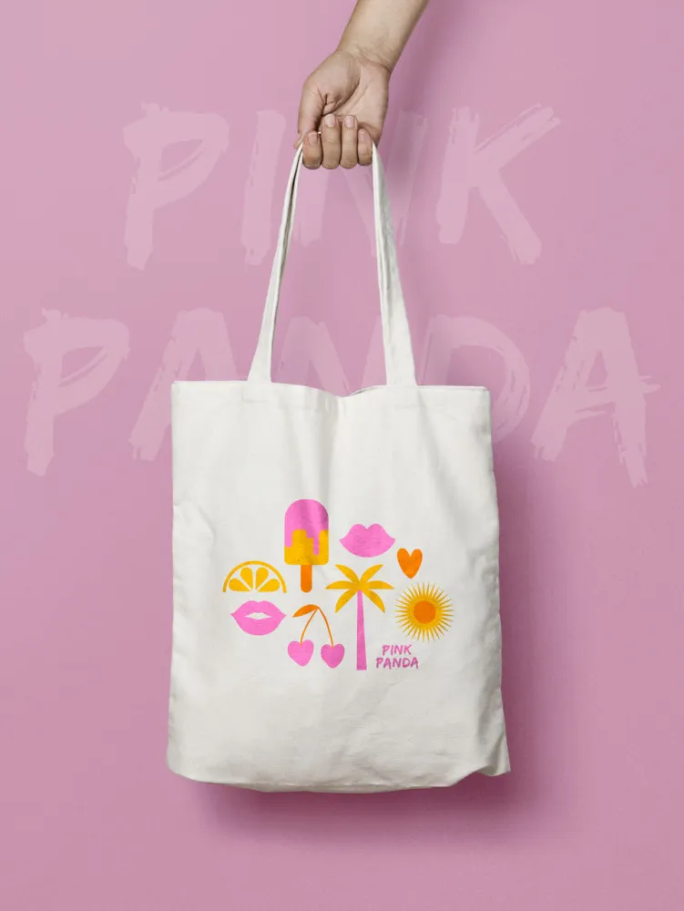 PINK PANDA Summer Tote Bag nyári táska