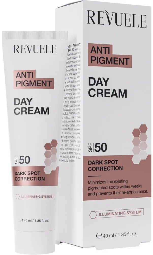 Revuele -nappali krém SPF50- Anti Pigment Day Cream SPF50