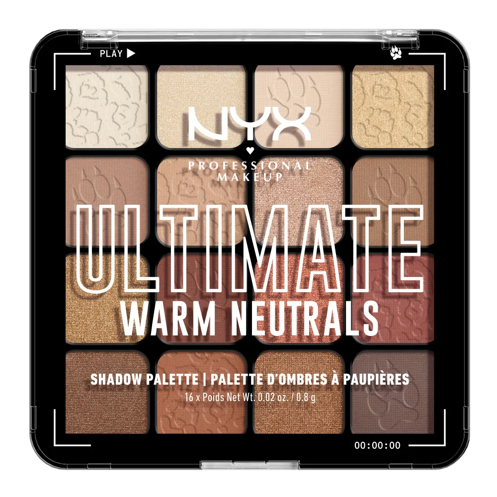 NYX Professional Makeup Ultimate Shadow Palette - Warm Neutrals (USPR05W) - szemhéjpúder paletta