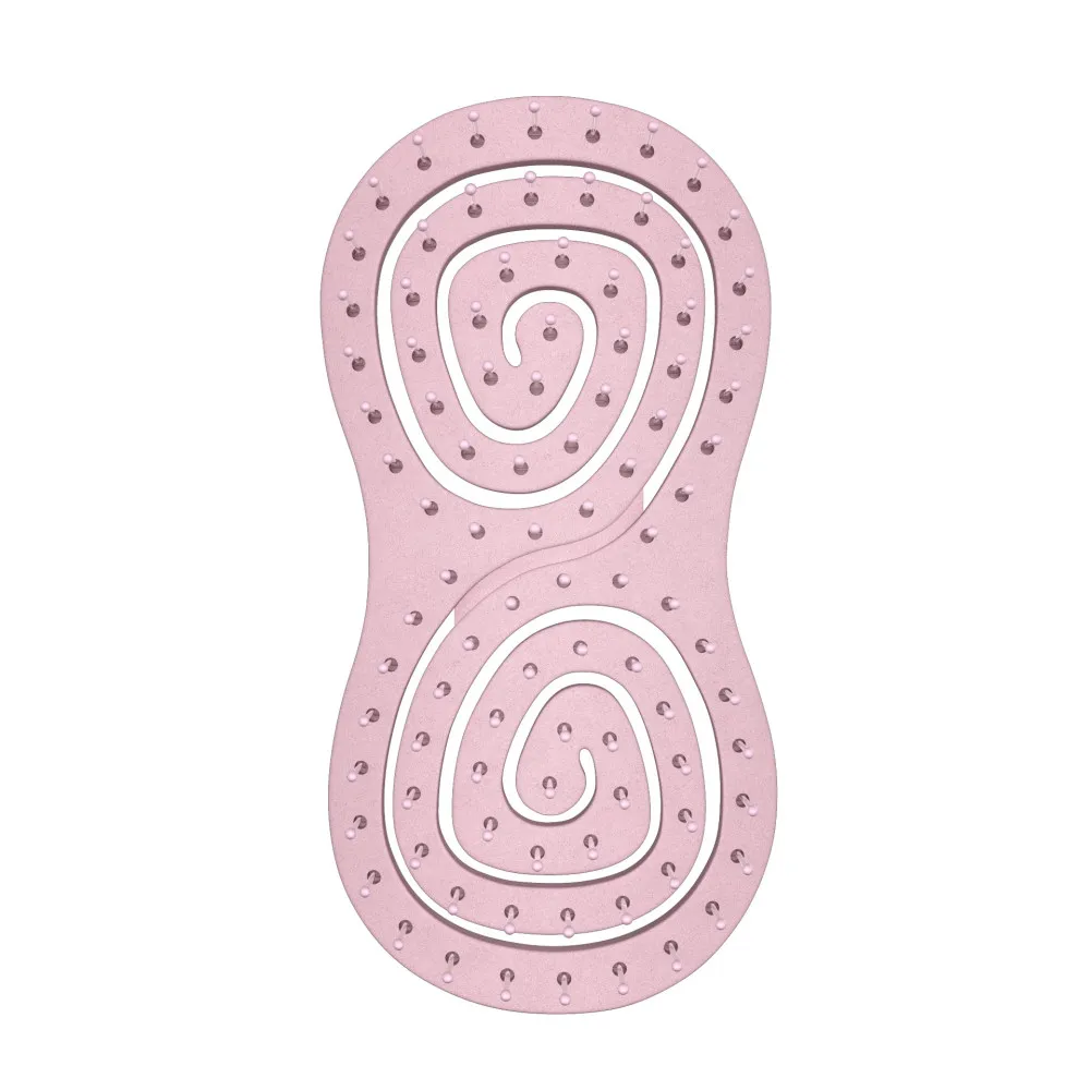 Noeller hajkefe - Eco-Friendly Detangler Hairbrush - Pink Swirl