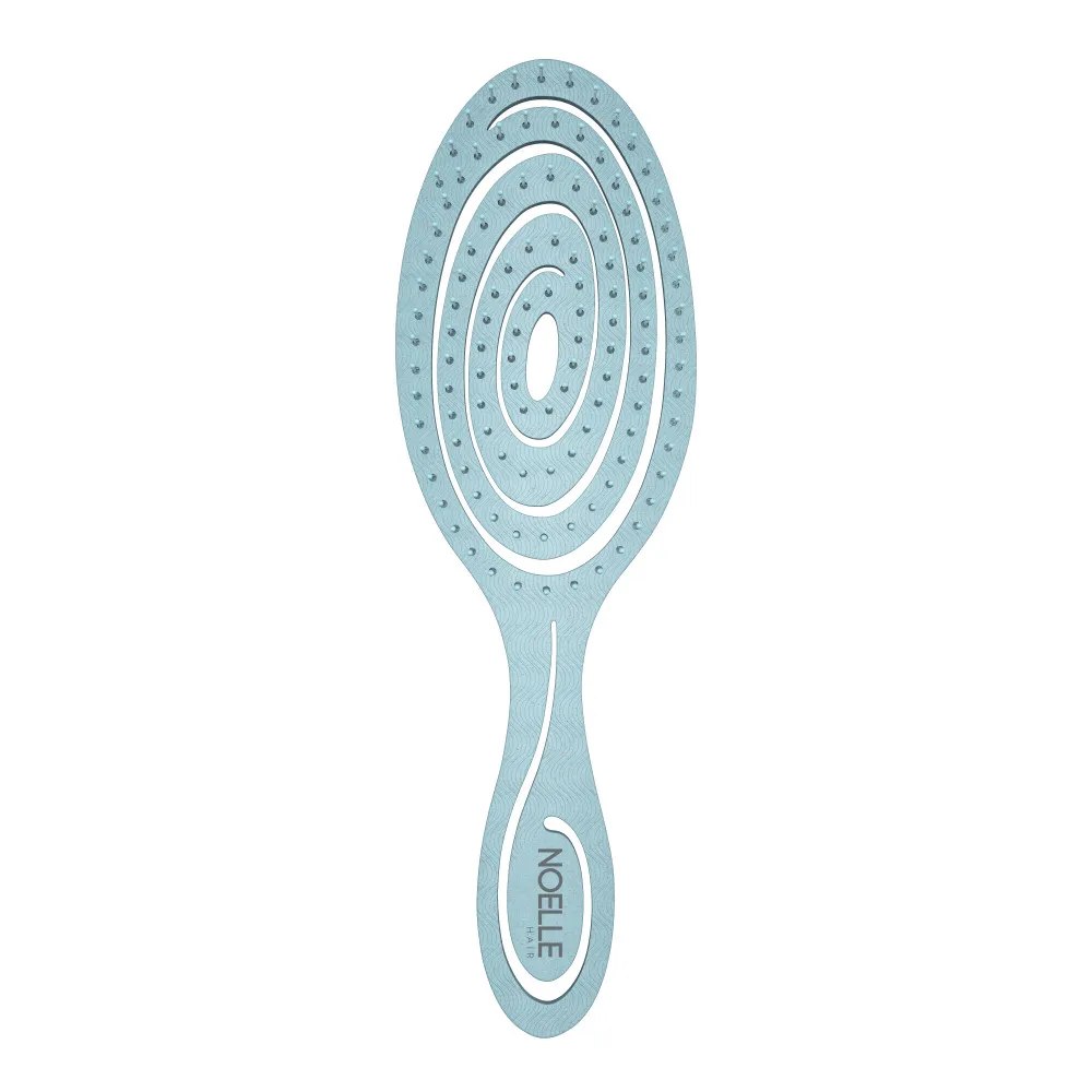 Noelle hajkefe - Eco-Friendly Hairbrush - Blue Spiral