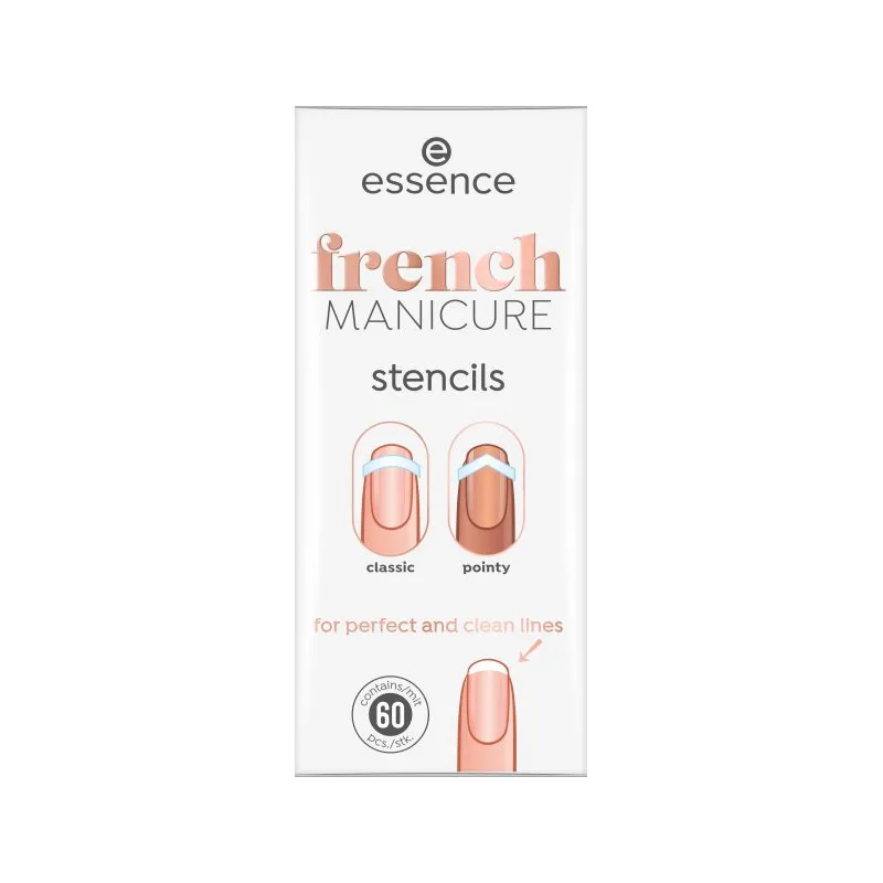 essence köröm sablonok French MANICURE Stencils - 01 French Tips & Tricks