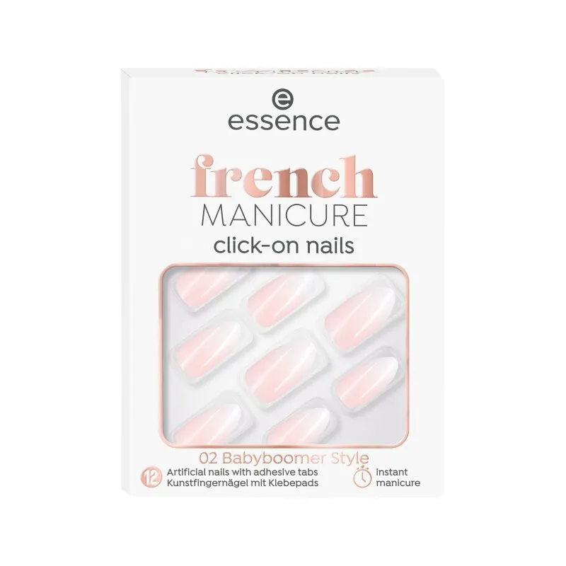 essence műköröm French MANICURE Click-on Nails - 02 Babyboomer Style