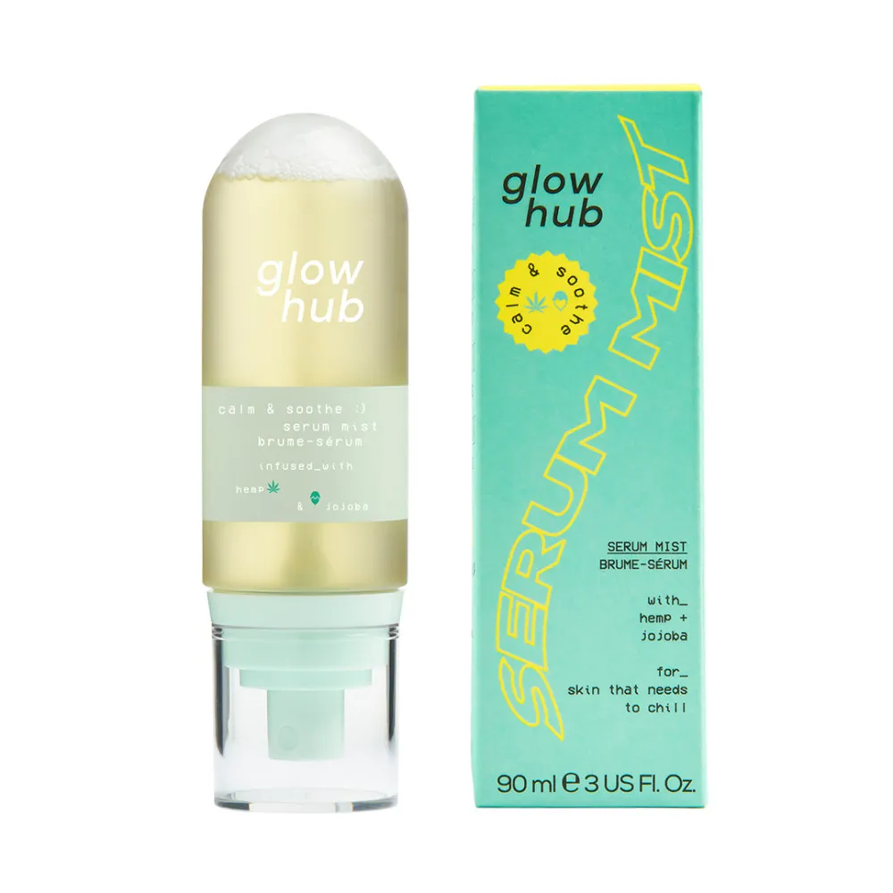 Glow Hub nyugtat és nyugtat szérumködöt Calm & Soothe Serum Mist