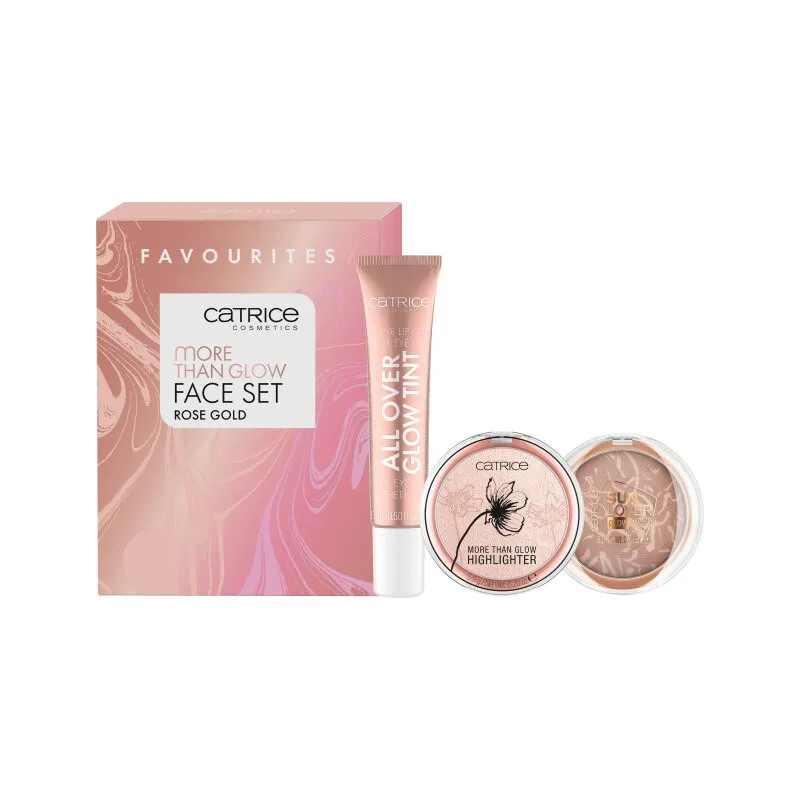 CATRICE-arckészlet - rózsa arany- More Than Glow Face Set - Rose Gold