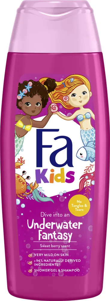 Fa tusfürdő és sampon - Kids Shower Gel & Shampoo - Mermaid