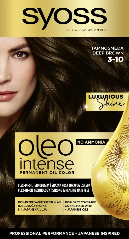 Syoss-tartós olajfesték- Oleo Intense Permanent Oil Color - 3-10 Deep Brown