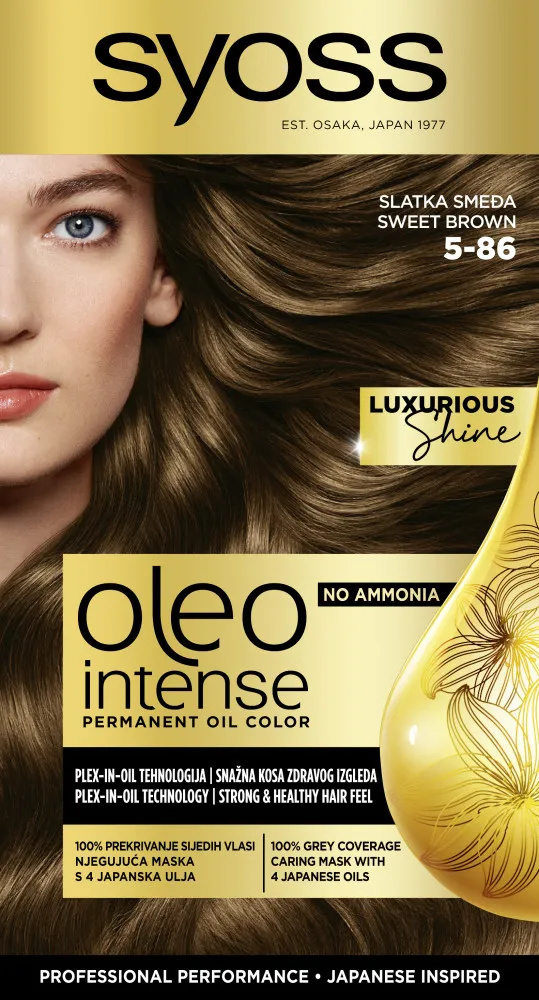 Syoss - tartós olajfesték-Oleo Intense Permanent Oil Color - 5-86 Sweet Brown