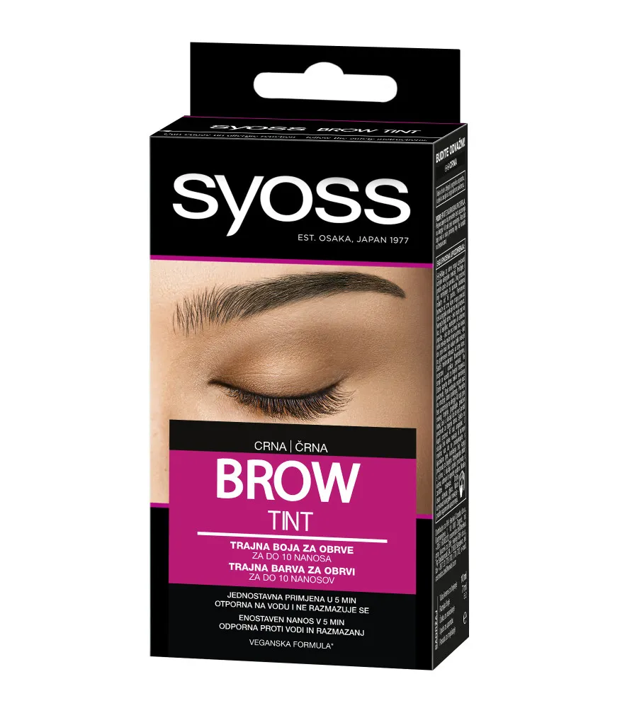 Syoss -szemöldökfesték-Brow Tint - Black