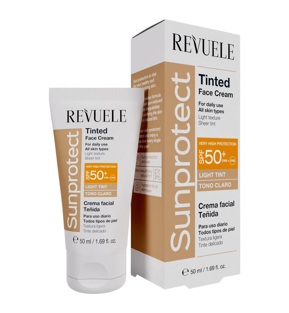 Revuele arckrém - Sunprotect Tinted Face Cream SPF50+ - Light Tint