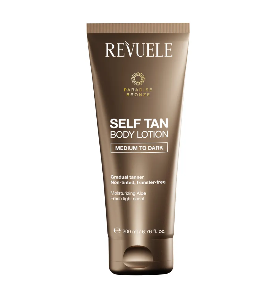 Revuele testápoló - Self Tan Body Lotion - Medium To Dark