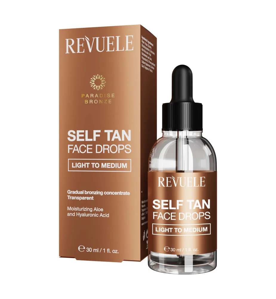 Revuele önbarnító - Self Tan Face Drops - Light To Medium